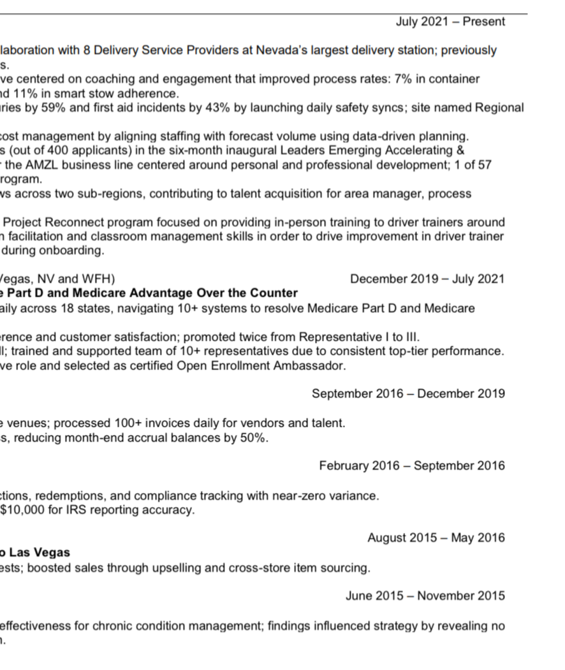 RESUME TEMPLATE